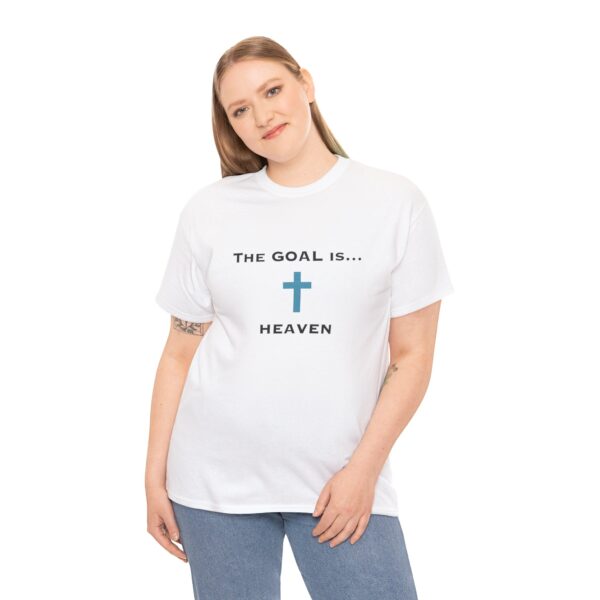 The Catholic Dad - Official T-Shirt - 'The Goal Is... Heaven' (100% Cotton) - Image 2